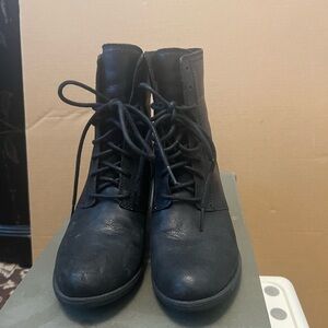 Timberland Black Lace-Up Boots
